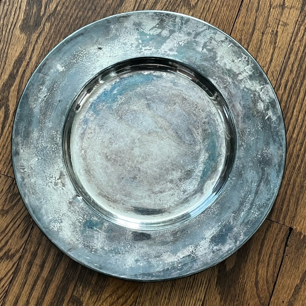 Vintage Thomas Communion Service Company Quadruple Silver Plate Platter